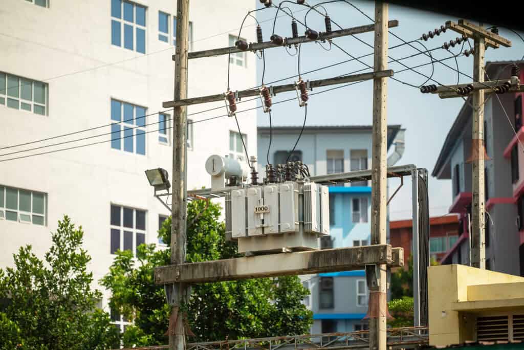 หม้อแปลงไฟฟ้าภายนอกอาคาร